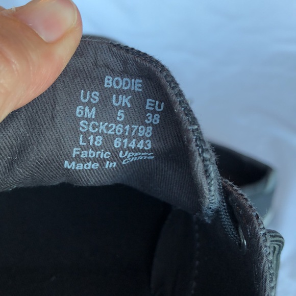 SPERRY TOPSIDER YOUTH BODIE SHOES SIZE 6M FABRIC UPPER MEMORY FOAM GRAY … - Picture 7 of 8